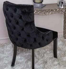 Black Button Dining Chair