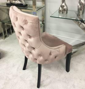 Pink Button Dining Chair