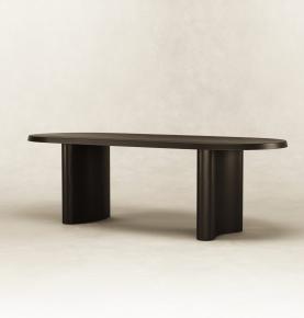 Black Wood Dining Table