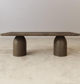 Bullet Rectangle Dining Table - Slate