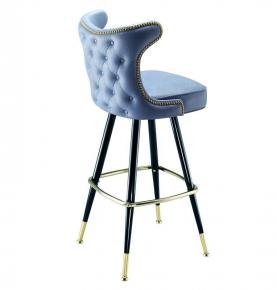 Button Tufted Bar Stools