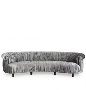 Romana Ruched Sofa, 122